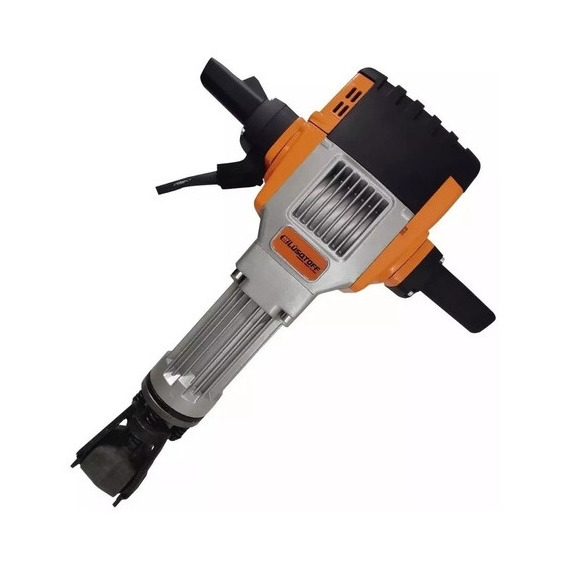 Martillo Demoledor Rompe Pavimento 2000w 62j +punta+carro Color Naranja