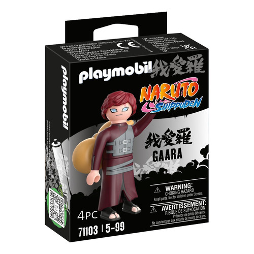 Figura Armable Playmobil Naruto Gaara 4 Piezas 3+