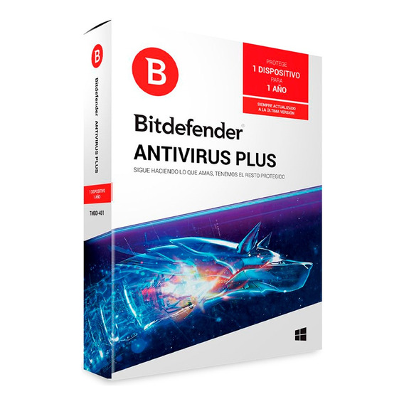 Bitdefender Antivirus Plus 1 Año | 1 Pc | Entrega Inmediata.