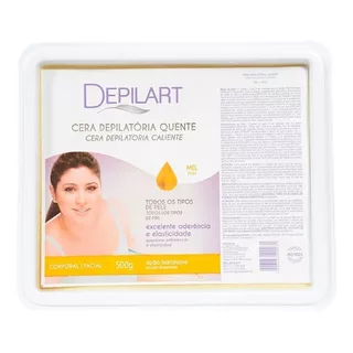 Cera Depilatória Quente Mel 500g - Depilart