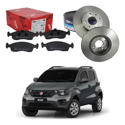  Kit Disco Pastilha Freio Fiat Mobi Way 1.0 2017 A 2021