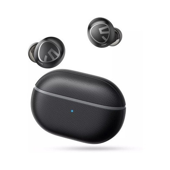 Audífonos in-ear gamer inalámbricos Soundpeats Free2 Classic negro con luz LED