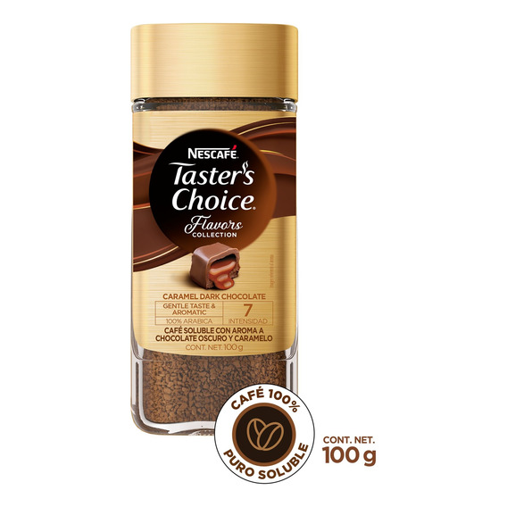 Café Soluble Taster's Choice Caramel Dark Chocolate 100g