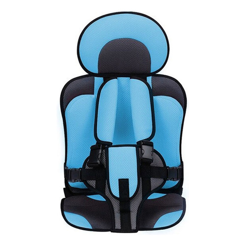 Asiento De Seguridad Para Bebé Coche Silla Niño Portátil Color Azul/gris