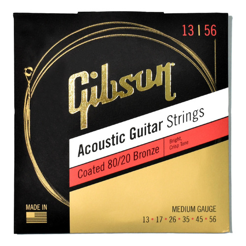 Encordado Guitarra Acustica Gibson Sag-cbrw13 13-56 Cuo