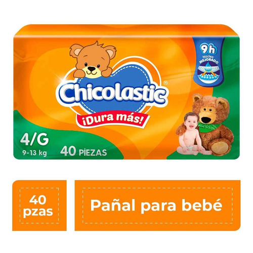 Pañales Chicolastic Etapa 4 Unisex 40 Piezas