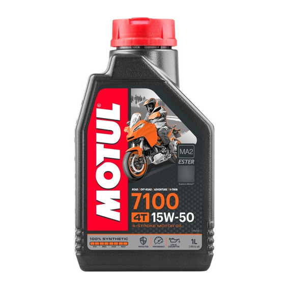 Motul Aceite Moto 4t 7100 15w50 100% Sntetico 1l