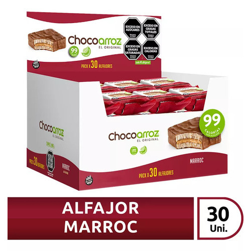 Alfajor Chocoarroz Marroc X 30 Unidades
