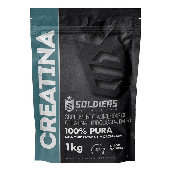 Creatina Monohidratada 1Kg 100% Pura Soldiers Nutrition
