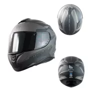 Casco Integral Para Moto Mt Helmets Targo Ff106 Enjoy Gris Color Gris Oscuro Tamaño Del Casco Xl(61-62cm