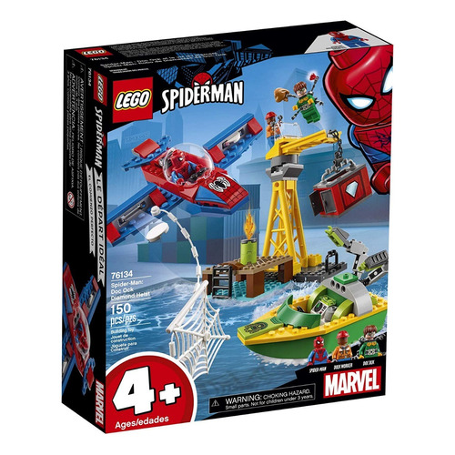 Lego Spiderman Super Héroe Marvel Docock Diamond Heist 76134