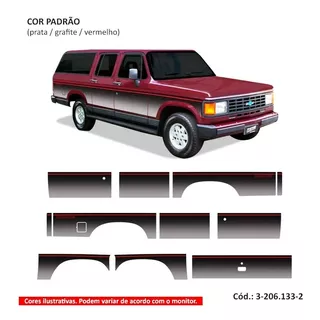 Adesivo Faixa Lateral Chevrolet Veraneio 1993 Material 3m