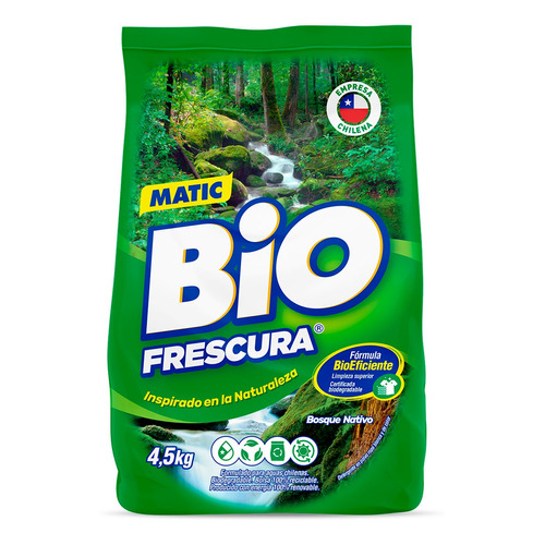 Biofrescura Detergente En Polvo Bosque Nativo  4.5 Kg