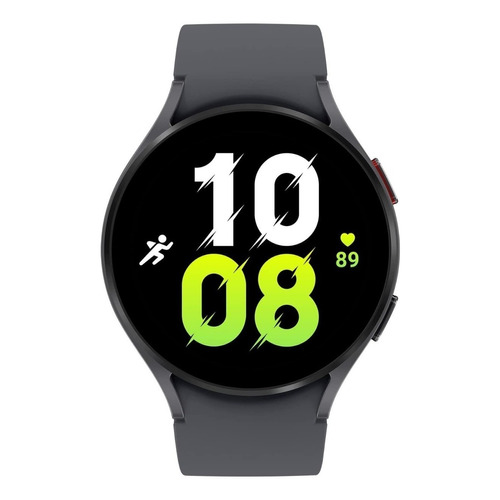 Samsung Galaxy Watch Watch5 (Bluetooth) Sport 1.4" caja 44mm de  aluminio armor  blanca, malla  graphite de  plástico SM-R910N