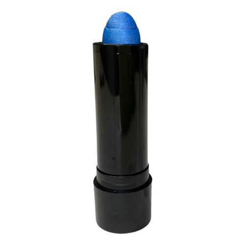 Labial Metalizado Glitter X 1 - Pinta Cara Gibre Maquillaje Acabado Metálico Color Azul Metalizado