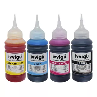 Kit De Tinta Para Epson L1250 Recarga Profesional Ivvigu