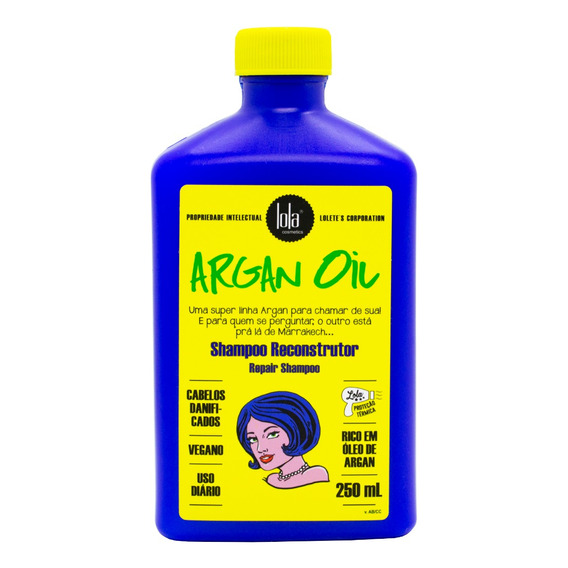 Lola Argan Oil Shampoo Reconstructor Reparador 250ml Local