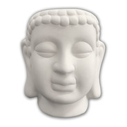 6 Cabeza De Buda #1 De Cerámica Para Pintar Maceta Zen