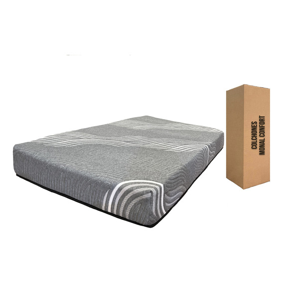 Colchon Individual Slim Grey Monal Confort Con Memory Foam