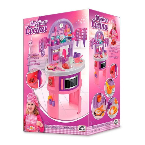 Cocina de juguete New Plast 10626 color rosa