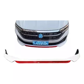 Lip Abt Jetta Mk6 2015 - 2018 Blanco + Rojo 1 Pieza