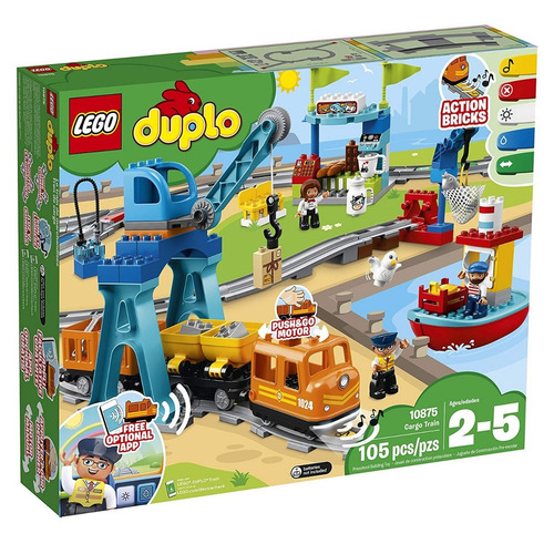 Todobloques Lego 10875 Duplo Tren De Mercancías Radio Contro
