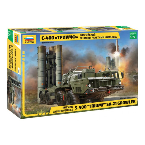 Zvezda 5068 Camion Militar 1/72 Ruso S400 Trumf Sa21 Growler