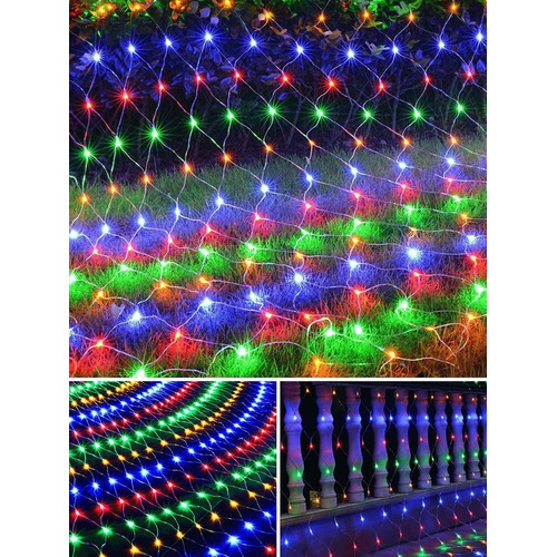 Luces de navidad y decorativas Haoming hc-320-redled 120V - multicolor con cable transparente