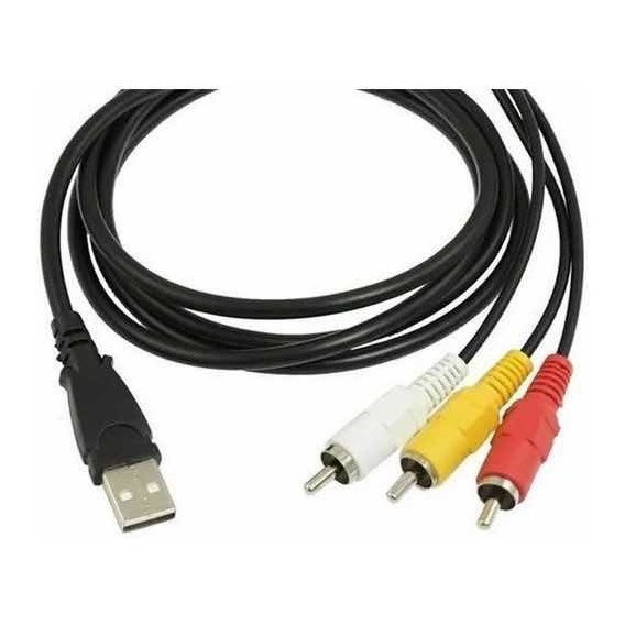 Cable Rca A Usb Macho Audio Y Video Adaptador