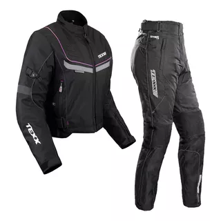 Conjunto Motociclista Feminino Jaqueta Strike + Calça Strike