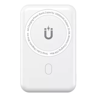 Carregador Portátil Magsafe Turbo 22.5w Wiwu Saida Usb-c Usb Cor Branco