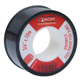 Cinta Ptfe Teflon Selladora Roscas 3/4'' X 20m Tacsa X12 Uni