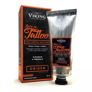 Balm Para Tatto Anti Desbotamento Em Sua Tatuagem Origem Viking 60 Ml