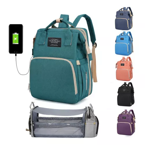 Mochila Maternidade Bebê Multifuncional+trocador + Usb