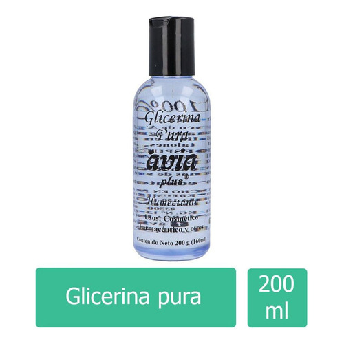  Glicerina Pura Ávia Plus Frasco Con 200 Ml