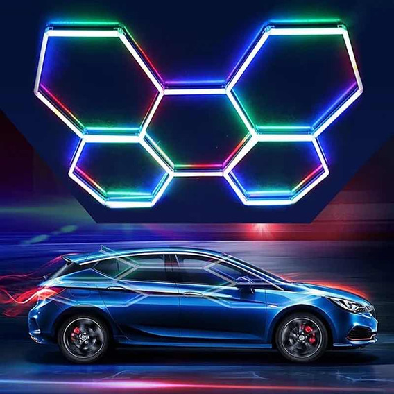 Luz Led De Pared O Techo Detailing Rgb Hexagonal