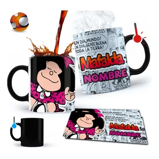 Taza Mágica  Para Café Personalizada Mafalda Regalo Original