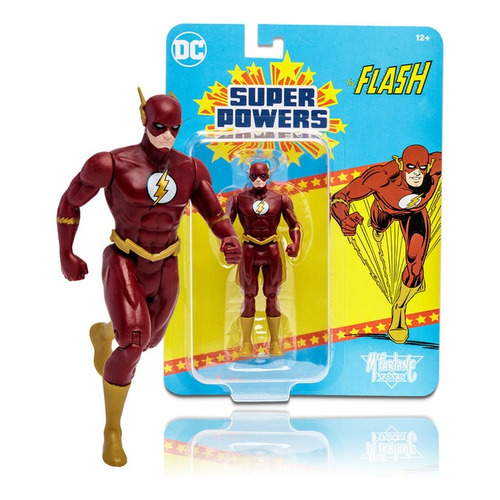 Dc Super Powers Flash 4 PuLG Mcfarlane Orig. Replay