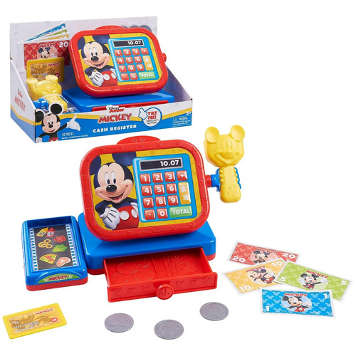 Caja Registradora Mickey Mouse Disney Con Sonido Y Scanner