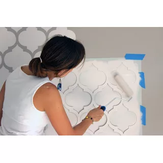 Plantilla Decorativa Living Estilo 60x80cm Pintar Pared  