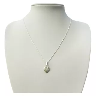 Conjunto Dije Corazón Cadena Veneciana 40 45 50 Cm Plata 925