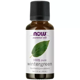 Aromaterapia Aceite Now Puro 30 Ml Wintergreen Vegano
