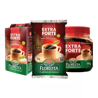 Kit Cafe Extra Forte Floresta 500gr Cada - 2 Pacotes +1 Pote