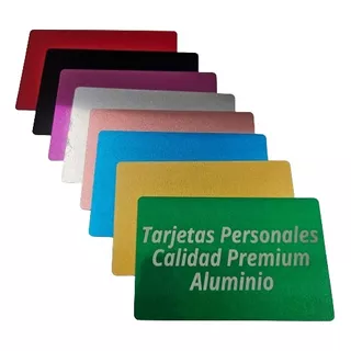 Tarjetas Personales Premium De Aluminio 