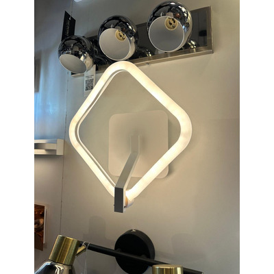 Aplique Pared Deplay Blanco Led 15w Deco Moderno Cie