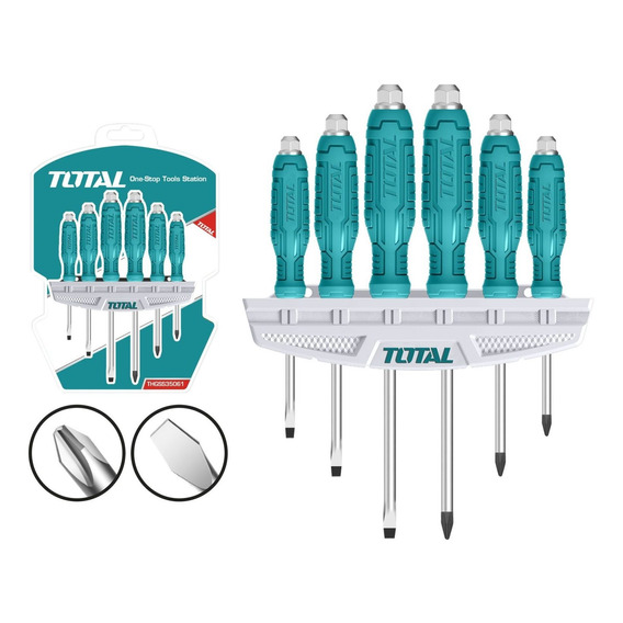 Destornilladores Impacto X6 Chato/phillips Total- Tvirtual