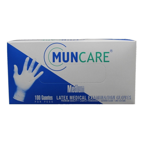 Guante Latex Muncare Talla M Caja X 100 Unidades.