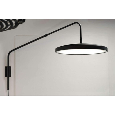 Aplique Diseño Iris Led Con Brazo Regulable Y Cable 30w Nk 