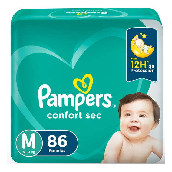 1 Paquete Pañales Pampers Confort Sec Todas Las Tallas