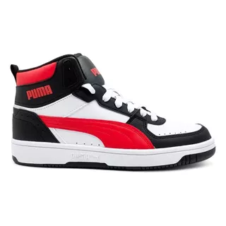 Tenis Puma Rebound Joy Color White/fat Red/black - Adulto 25 Mx